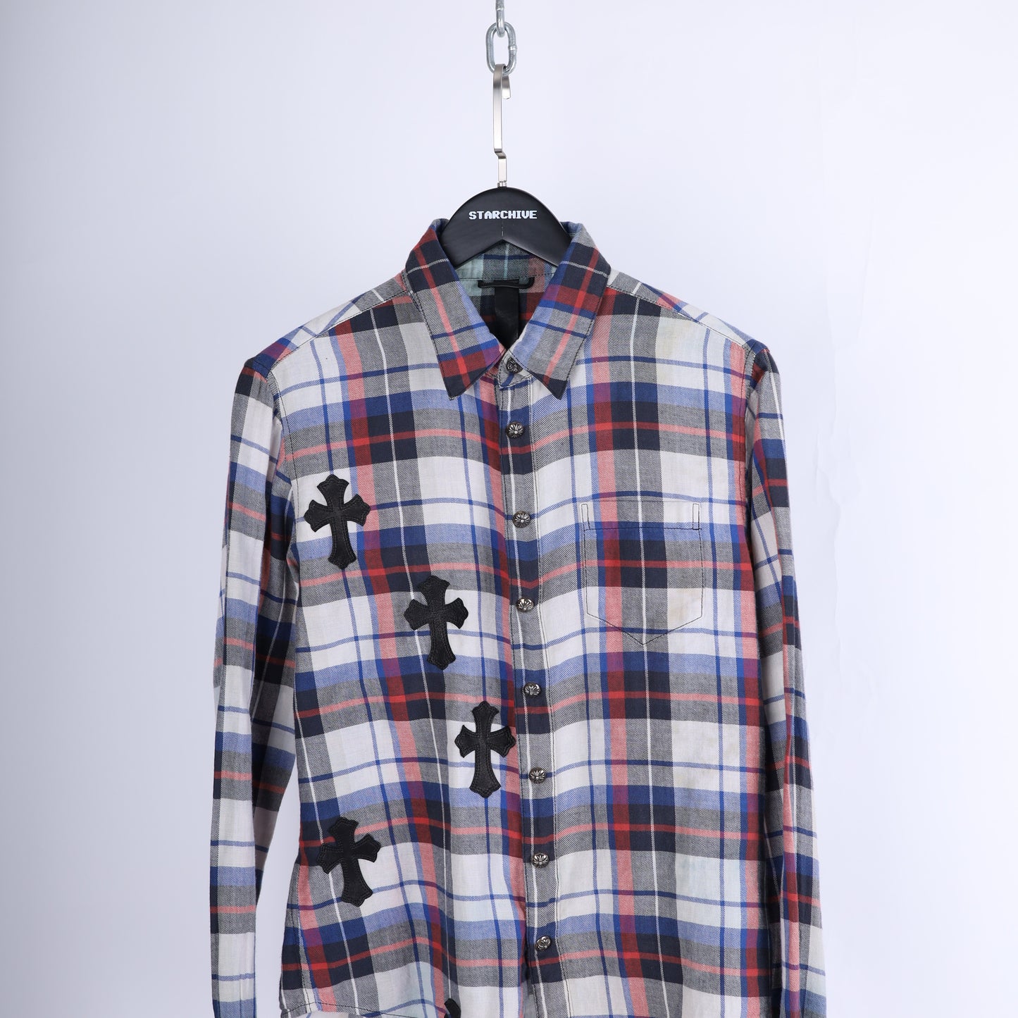 Chrome Hearts PATCHWORK FLANNEL SZ S