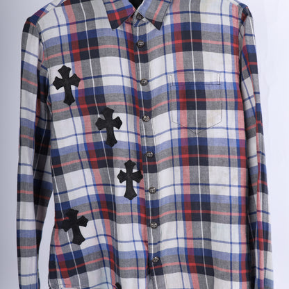 Chrome Hearts PATCHWORK FLANNEL SZ S