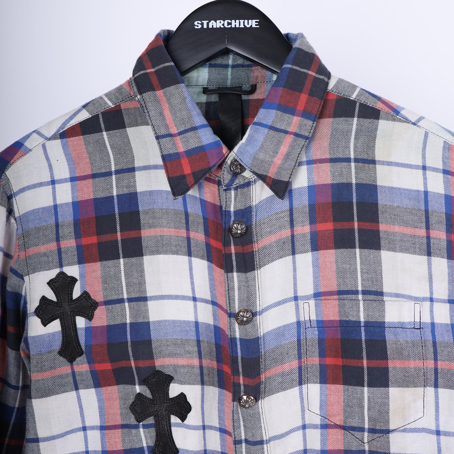 Chrome Hearts PATCHWORK FLANNEL SZ S