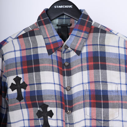 Chrome Hearts PATCHWORK FLANNEL SZ S