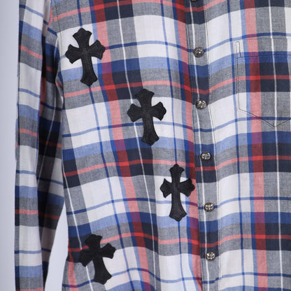 Chrome Hearts PATCHWORK FLANNEL SZ S