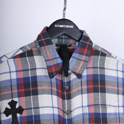 Chrome Hearts PATCHWORK FLANNEL SZ S