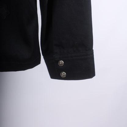 CHROME HEARTS WORK DOG LEAPOARD CROSS PATCH WORK DOG JACKET XXL