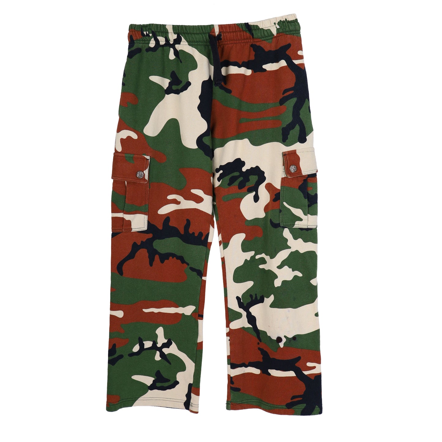 CHROME HEARTS MATTY BOY CAMO CHOMPER SWEATPANTS SZ M