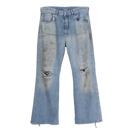 Acne Studios THRASHED BLUE DENIM