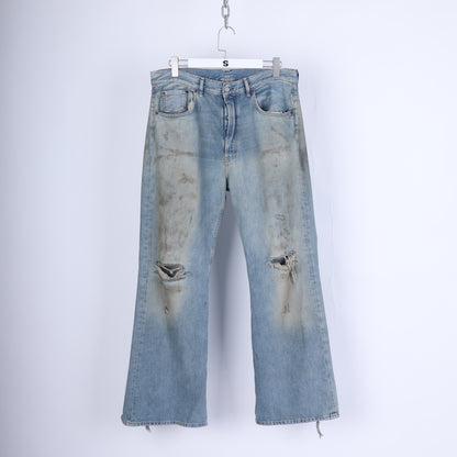 Acne Studios THRASHED BLUE DENIM
