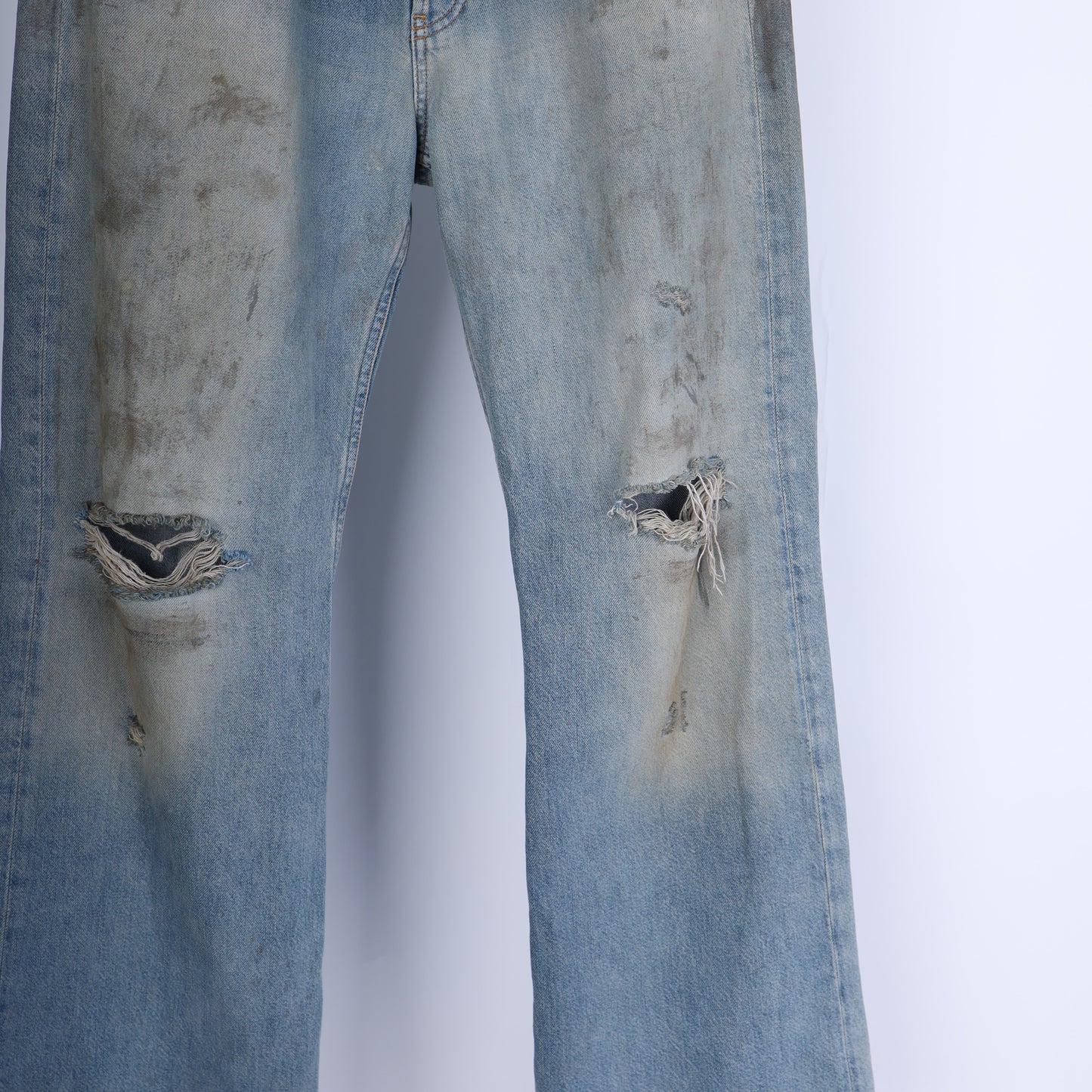 Acne Studios THRASHED BLUE DENIM