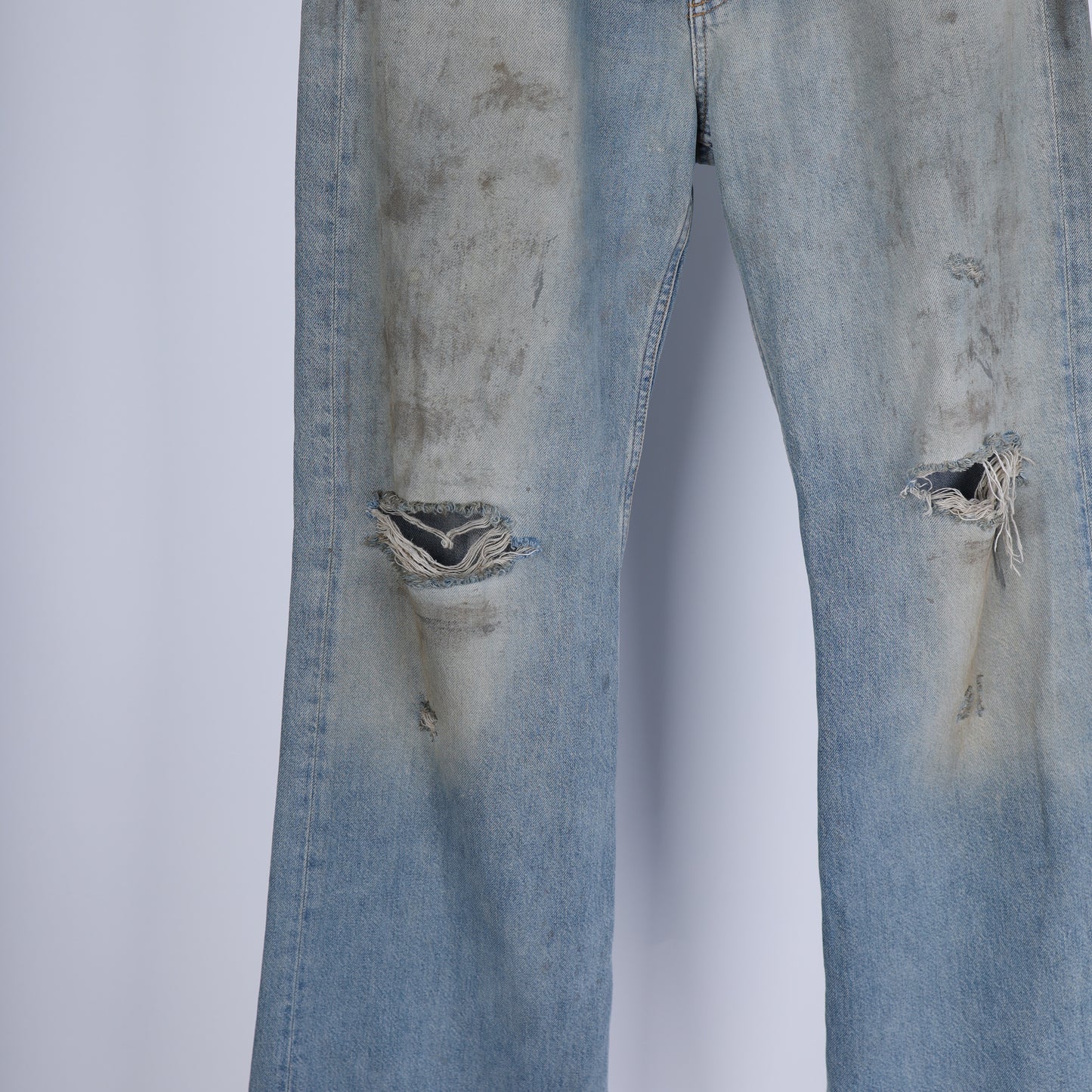 Acne Studios THRASHED BLUE DENIM