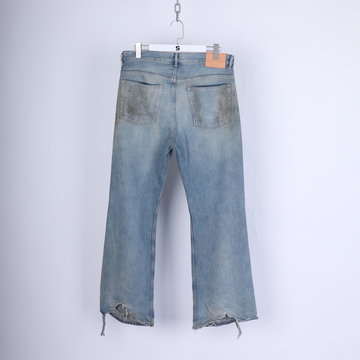 Acne Studios THRASHED BLUE DENIM