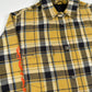 CHROME HEARTS YELLOW PLAID TARTAN LINED FLANNEL 2022 XXL