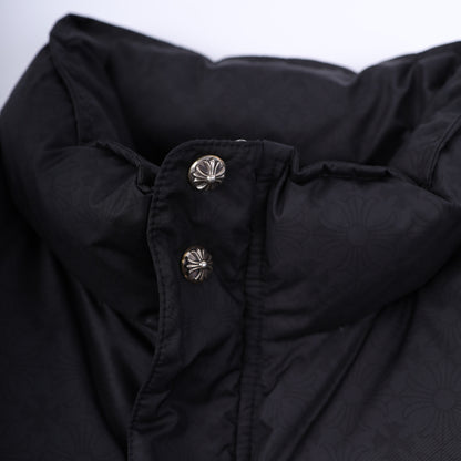 CHROME HEARTS BLACK PLUS MONOGRAM DOWN PUFFER JACKET