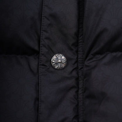 CHROME HEARTS BLACK PLUS MONOGRAM DOWN PUFFER JACKET
