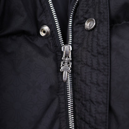 CHROME HEARTS BLACK PLUS MONOGRAM DOWN PUFFER JACKET