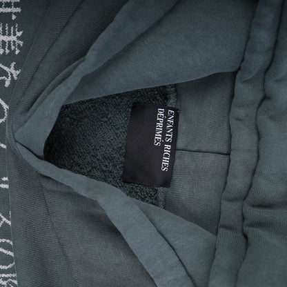 ENFANTS RICHES DEPRIMES SWEET SURRENDER OF ALICE HOODIE GREEN