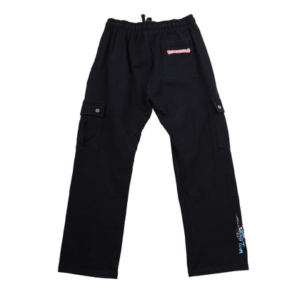 CHROME HEARTS MATTY BOY 'STAY FAST' FLAME SWEATPANTS XL