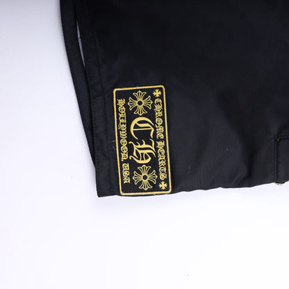CHROME HEARTS BLACK BOARD SHORTS WITH CH PATCH 34