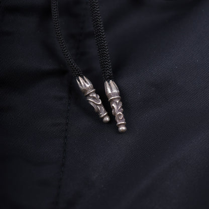 CHROME HEARTS BLACK BOARD SHORTS WITH CH PATCH 34