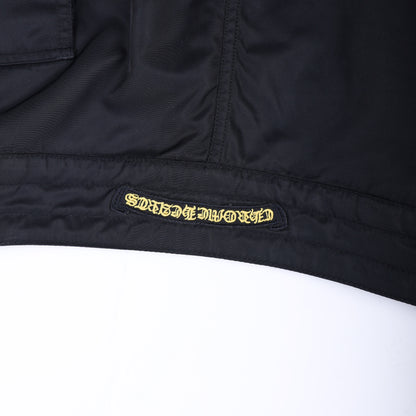 CHROME HEARTS BLACK BOARD SHORTS WITH CH PATCH 34