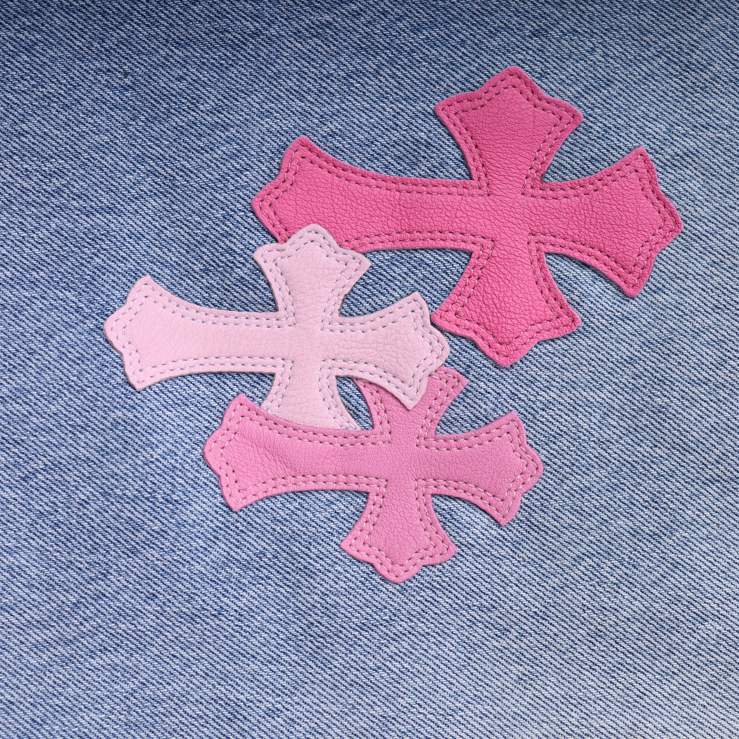 PINK CROSS PATCH 501 LEVI'S DENIM
