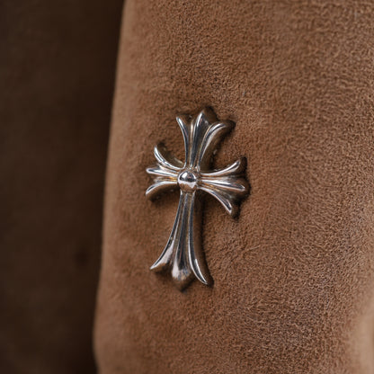 BROWN UGGS RHODIUM PLATED