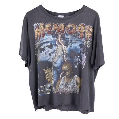 VINTAGE TUPAC BIGGIE MEMORIAL CROPPED RAP T-SHIRT
