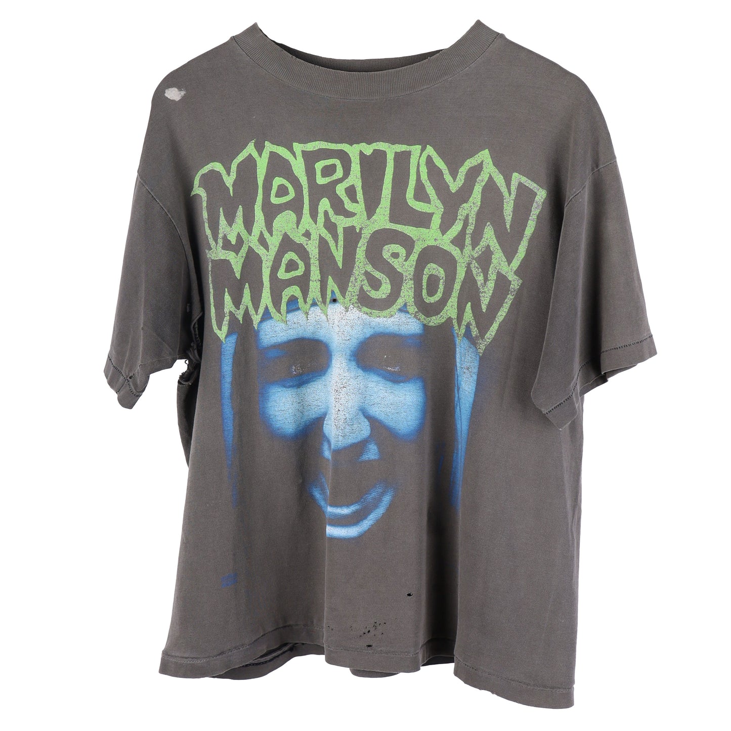 VINTAGE MARILYN MANSON THRASHED FADED T-SHIRT