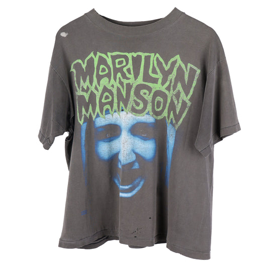VINTAGE MARILYN MANSON THRASHED FADED T-SHIRT
