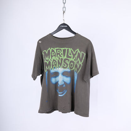 VINTAGE MARILYN MANSON THRASHED FADED T-SHIRT