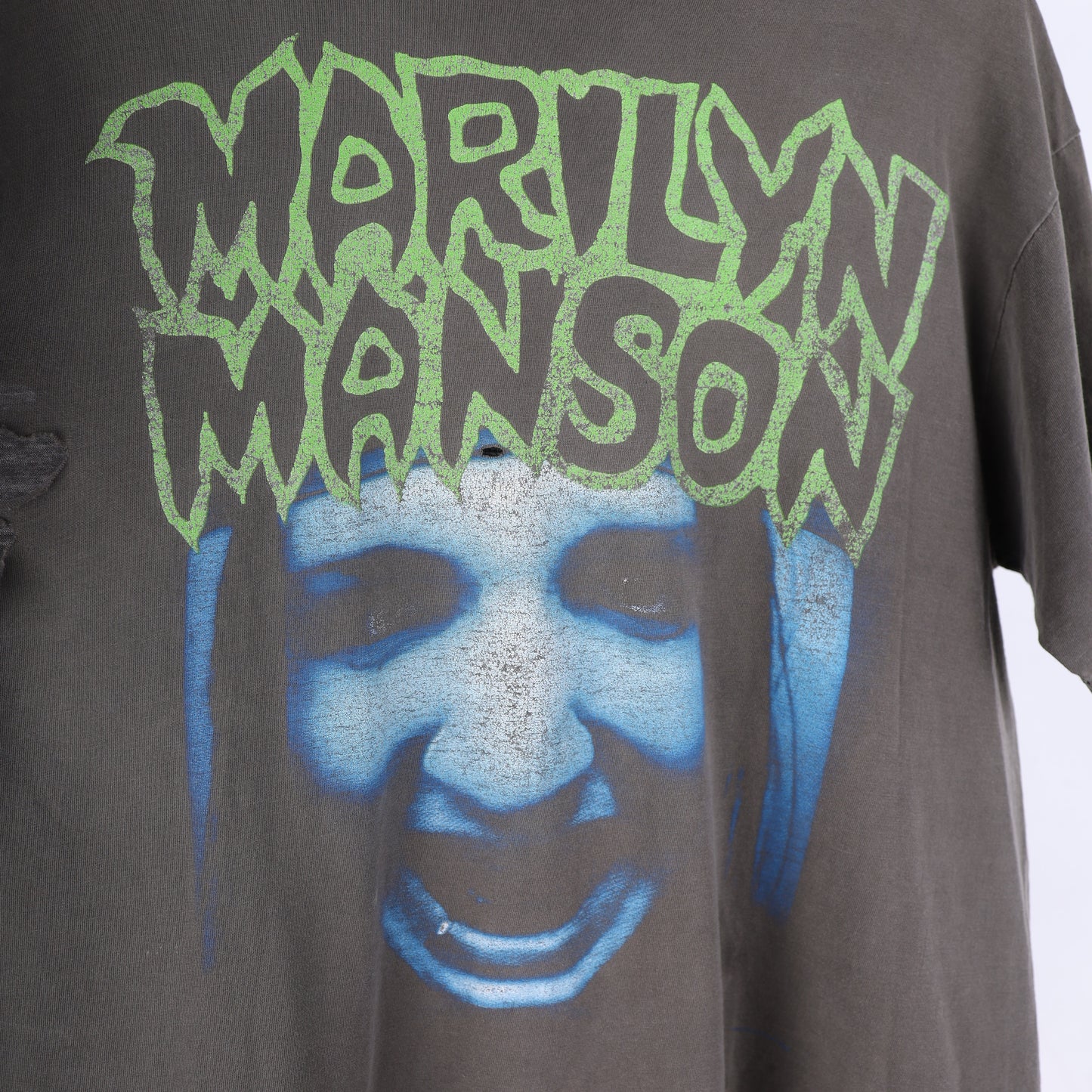 VINTAGE MARILYN MANSON THRASHED FADED T-SHIRT