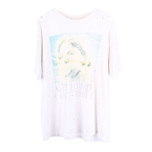 VINTAGE KURT KOBAIN MEMORIAL T-SHIRT THRASHED