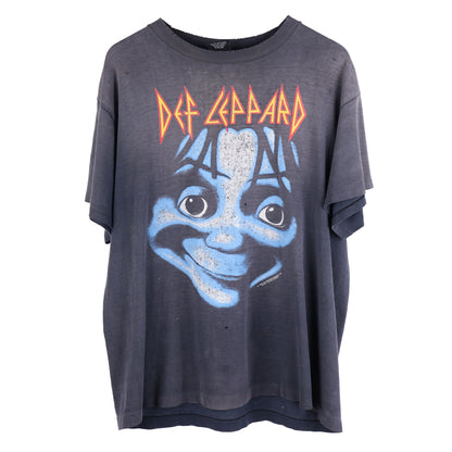 VINTAGE DEF LEAPOARD THRASHED FADED T-SHIRT