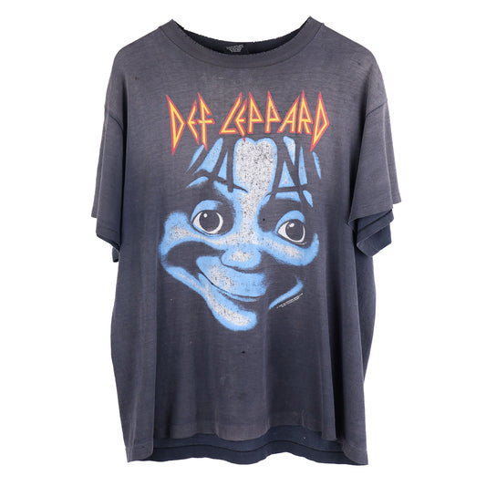 VINTAGE DEF LEAPOARD THRASHED FADED T-SHIRT