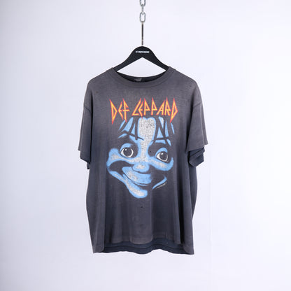 VINTAGE DEF LEAPOARD THRASHED FADED T-SHIRT
