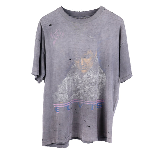VINTAGE ELVIS FADED THRASHED T-SHIRT