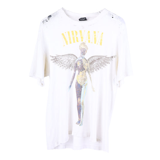 VINTAGE NIRVANA IN UTERO THRASHED GRAIL T-SHIRT