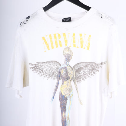 VINTAGE NIRVANA IN UTERO THRASHED GRAIL T-SHIRT