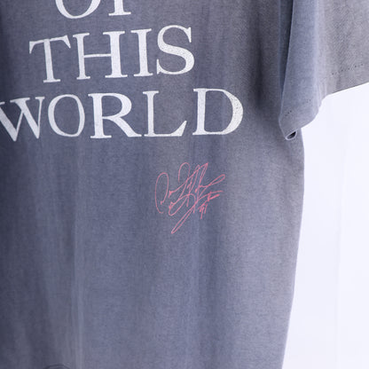 VINTAGE DENNIS RODMAN NOT OF THIS WORLD THRASHED FADED T-SHIRT