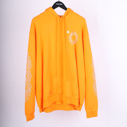 CHROME HEARTS ORANGE MIAMI MUSIC WEEK EXCLUSIVE HORSESHOE HOODIE