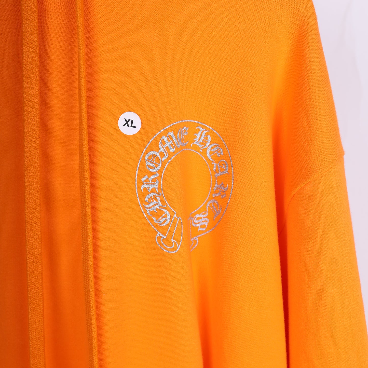 CHROME HEARTS ORANGE MIAMI MUSIC WEEK EXCLUSIVE HORSESHOE HOODIE
