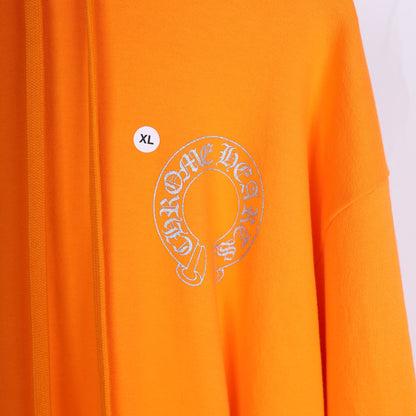CHROME HEARTS ORANGE MIAMI MUSIC WEEK EXCLUSIVE HORSESHOE HOODIE