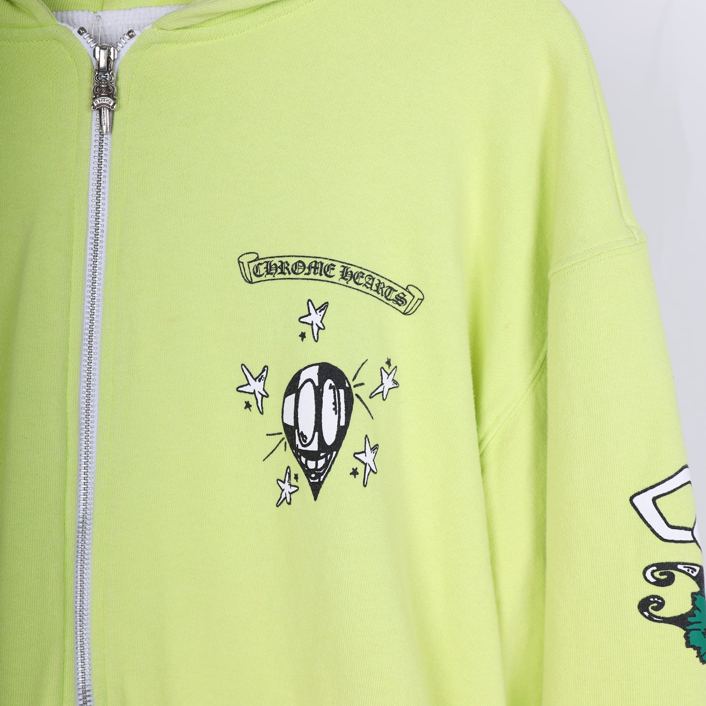 CHROME HEARTS X MATTY BOY LINK SLIME GREEN HOODIE
