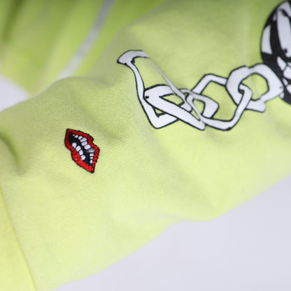 CHROME HEARTS X MATTY BOY LINK SLIME GREEN HOODIE