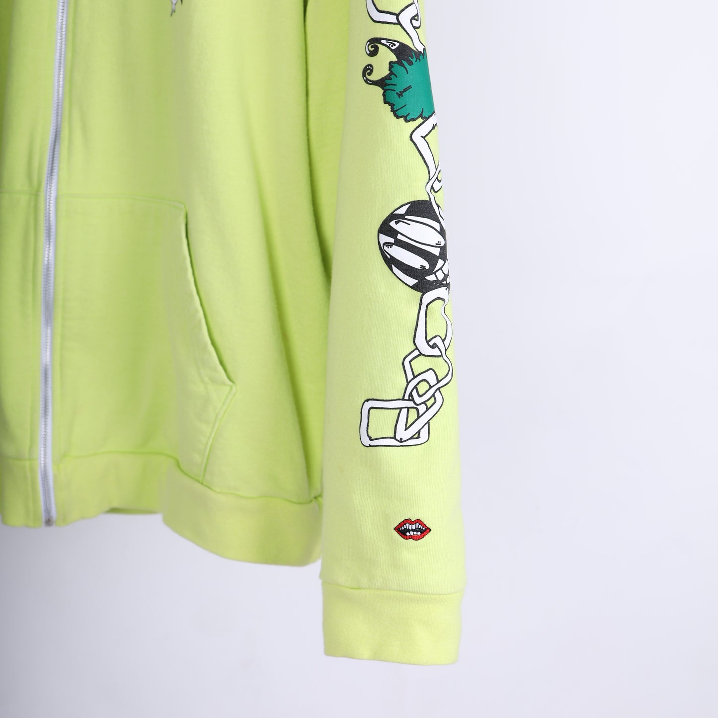 CHROME HEARTS X MATTY BOY LINK SLIME GREEN HOODIE