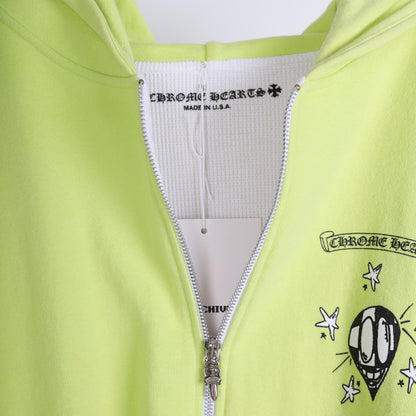 CHROME HEARTS X MATTY BOY LINK SLIME GREEN HOODIE