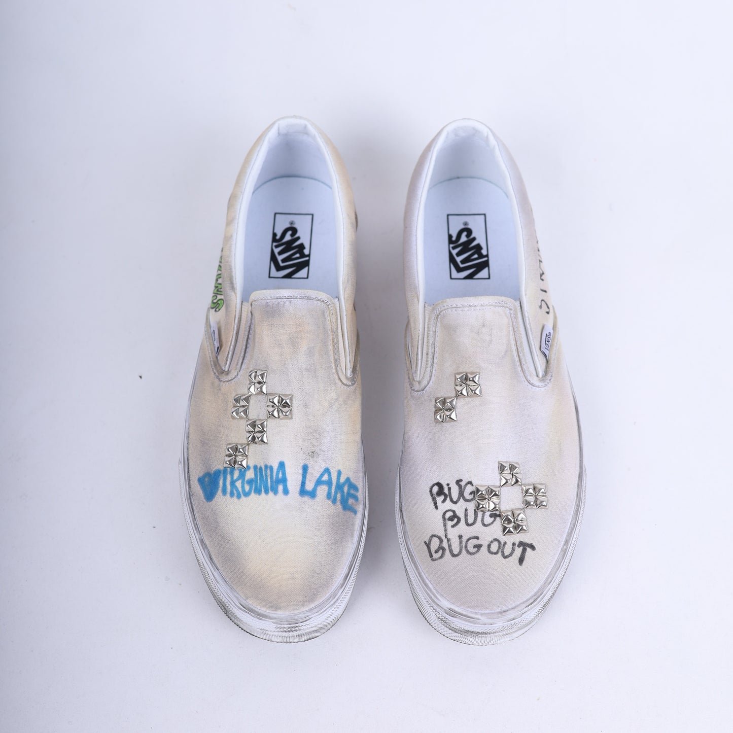 PALY 1/1 HAND DRAWN VANS SLIP ONS