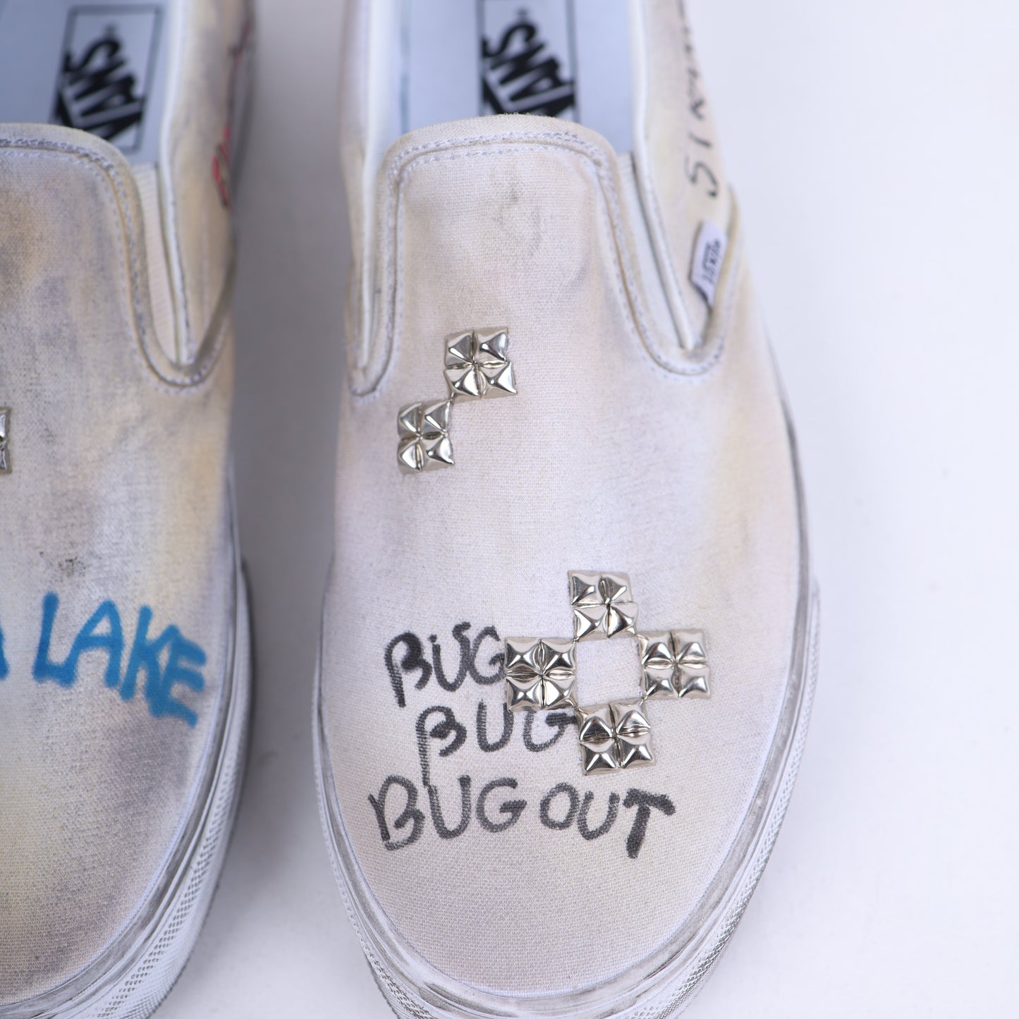 PALY 1/1 HAND DRAWN VANS SLIP ONS