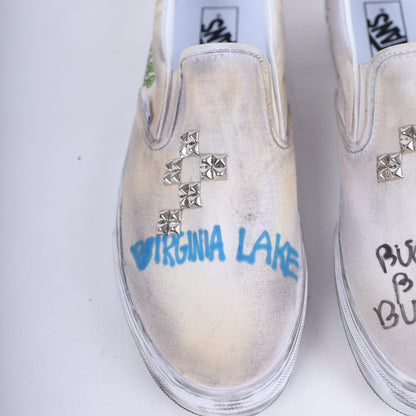 PALY 1/1 HAND DRAWN VANS SLIP ONS