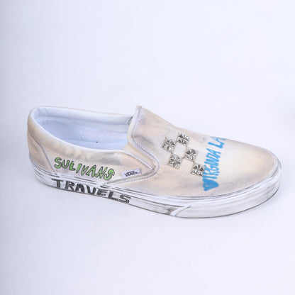PALY 1/1 HAND DRAWN VANS SLIP ONS