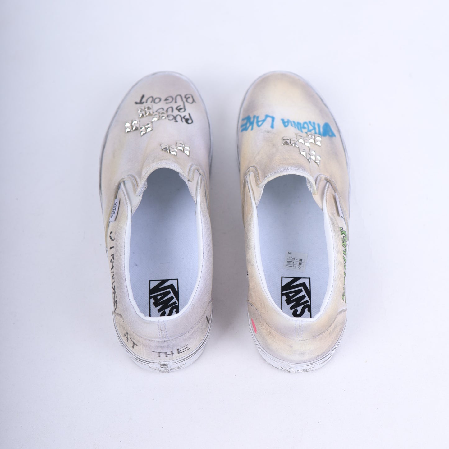 PALY 1/1 HAND DRAWN VANS SLIP ONS