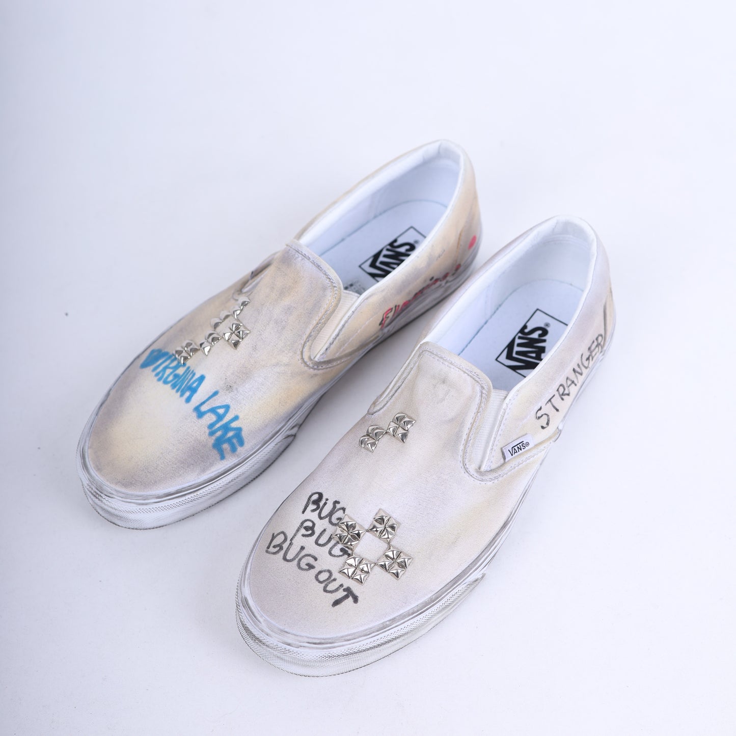 PALY 1/1 HAND DRAWN VANS SLIP ONS